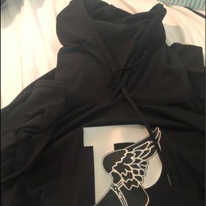 Polo black lightweight hoodie